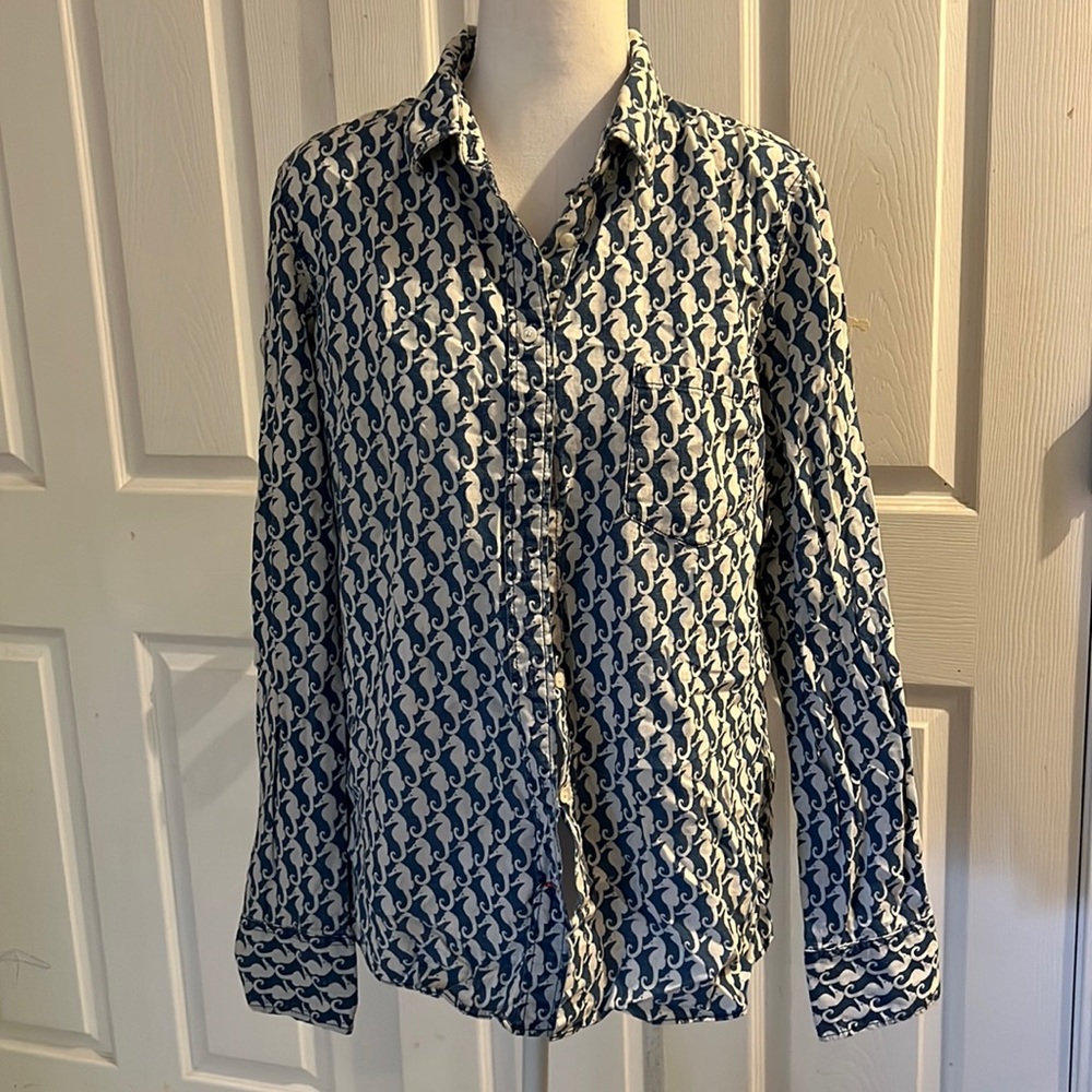 J. Crew Seahorse Shirt